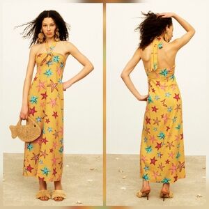 SIMONMILLER Del Linen Maxi Dress